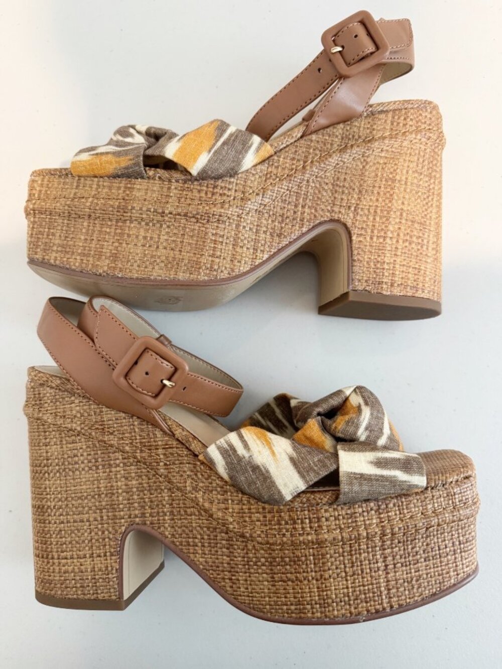 Sam Edelman Theresa Platform Heel Strappy Sandals Summer Vacation Resort Boho 8 - Picture 3 of 13